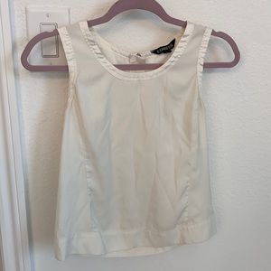 Silk white top